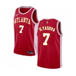 Men's Nike Atlanta Hawks #7 Ersan Ilyasova Authentic Red NBA Jersey Statement Edition