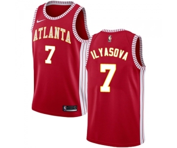 Men's Nike Atlanta Hawks #7 Ersan Ilyasova Authentic Red NBA Jersey Statement Edition