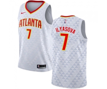 Men's Nike Atlanta Hawks #7 Ersan Ilyasova Authentic White NBA Jersey - Association Edition