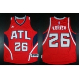 NBA Revolution 30 Atlanta Hawks #26 Kyle Korver red Stitched Jerseys