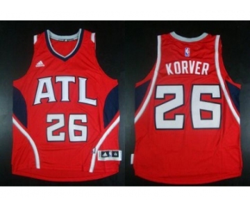 NBA Revolution 30 Atlanta Hawks #26 Kyle Korver red Stitched Jerseys