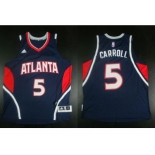 NBA Revolution 30 Atlanta Hawks #5 DeMarre Carroll Blue Stitched Jerseys