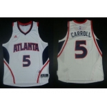 NBA Revolution 30 Atlanta Hawks #5 DeMarre Carroll White Stitched Jerseys