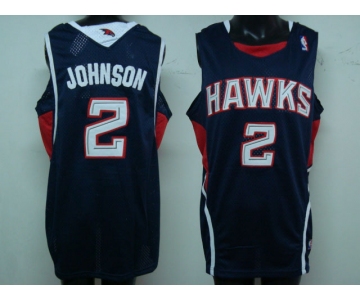 nba atlanta hawks #2 joe johnson blue