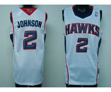 nba atlanta hawks #2 joe johnson white