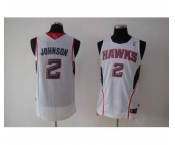 nba atlanta hawks #2 johnson white(fans edition)