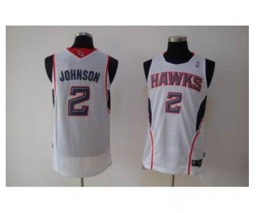 nba atlanta hawks #2 johnson white(fans edition)