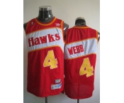 nba atlanta hawks #4 webb red