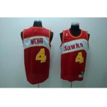 nba atlanta hawks #4 webb red(fans edition)