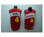 nba atlanta hawks #4 webb red(fans edition)