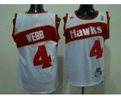 nba atlanta hawks #4 webb white