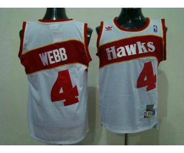 nba atlanta hawks #4 webb white