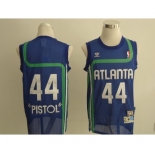 nba atlanta hawks #44 pistol blue(fans editioon)