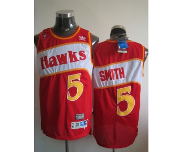 nba atlanta hawks #5 smith red