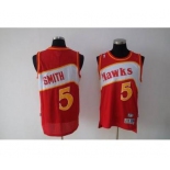 nba atlanta hawks #5 smith red(fans edition)