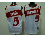 nba atlanta hawks #5 smith white