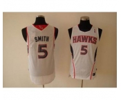 nba atlanta hawks #5 smith whtie(fans edition)