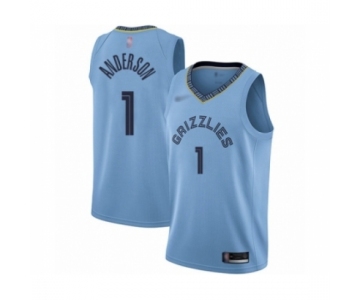 Youth Memphis Grizzlies #1 Kyle Anderson Swingman Blue Finished Basketball Jersey Statement Edition