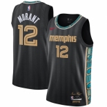 Youth Memphis Grizzlies #12 Ja Morant Nike Black 2020-21 Swingman Jersey