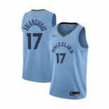 Youth Memphis Grizzlies #17 Jonas Valanciunas Swingman Blue Finished Basketball Jersey Statement Edition