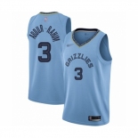 Youth Memphis Grizzlies #3 Shareef Abdur-Rahim Swingman Blue Finished Basketball Jersey Statement Edition