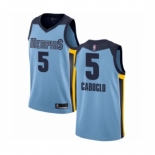 Youth Memphis Grizzlies #5 Bruno Caboclo Swingman Light Blue Basketball Jersey Statement Edition