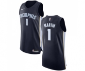 Youth Nike Memphis Grizzlies #1 Jarell Martin Authentic Navy Blue Road NBA Jersey - Icon Edition