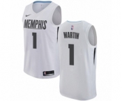 Youth Nike Memphis Grizzlies #1 Jarell Martin Swingman White NBA Jersey - City Edition