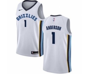 Youth Nike Memphis Grizzlies #1 Kyle Anderson Swingman White NBA Jersey - Association Edition