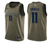 Youth Nike Memphis Grizzlies #11 Mike Conley Swingman Green Salute to Service NBA Jersey