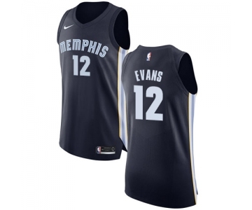 Youth Nike Memphis Grizzlies #12 Tyreke Evans Authentic Navy Blue Road NBA Jersey - Icon Edition