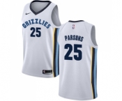 Youth Nike Memphis Grizzlies #25 Chandler Parsons Swingman White NBA Jersey - Association Edition