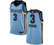 Youth Nike Memphis Grizzlies #3 Allen Iverson Authentic Light Blue NBA Jersey Statement Edition