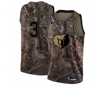 Youth Nike Memphis Grizzlies #3 Allen Iverson Swingman Camo Realtree Collection NBA Jersey