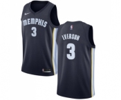 Youth Nike Memphis Grizzlies #3 Allen Iverson Swingman Navy Blue Road NBA Jersey - Icon Edition