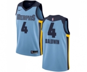 Youth Nike Memphis Grizzlies #4 Wade Baldwin Swingman Light Blue NBA Jersey Statement Edition