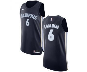 Youth Nike Memphis Grizzlies #6 Mario Chalmers Authentic Navy Blue Road NBA Jersey - Icon Edition