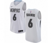 Youth Nike Memphis Grizzlies #6 Mario Chalmers Swingman White NBA Jersey - City Edition