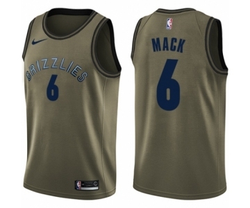 Youth Nike Memphis Grizzlies #6 Shelvin Mack Swingman Green Salute to Service NBA Jersey