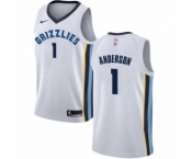 Women's Nike Memphis Grizzlies #1 Kyle Anderson Authentic White NBA Jersey - Association Edition