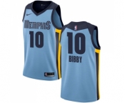 Women's Nike Memphis Grizzlies #10 Mike Bibby Authentic Light Blue NBA Jersey Statement Edition