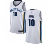 Women's Nike Memphis Grizzlies #10 Mike Bibby Authentic White NBA Jersey - Association Edition