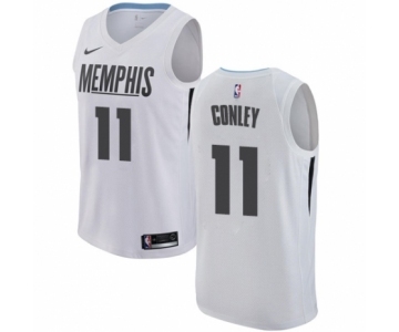 Women's Nike Memphis Grizzlies #11 Mike Conley Swingman White NBA Jersey - City Edition