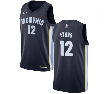 Women's Nike Memphis Grizzlies #12 Tyreke Evans Swingman Navy Blue Road NBA Jersey - Icon Edition