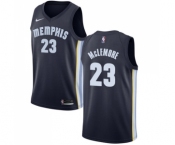 Women's Nike Memphis Grizzlies #23 Ben McLemore Swingman Navy Blue Road NBA Jersey - Icon Edition