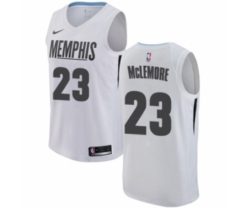 Women's Nike Memphis Grizzlies #23 Ben McLemore Swingman White NBA Jersey - City Edition