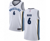 Women's Nike Memphis Grizzlies #6 Shelvin Mack Authentic White NBA Jersey - Association Edition