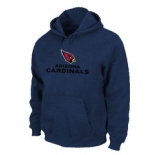 Arizona Cardinals Authentic Logo Pullover Hoodie D.Blue