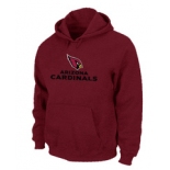 Arizona Cardinals Authentic Logo Pullover Hoodie RED