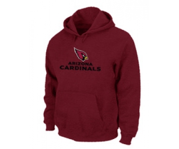 Arizona Cardinals Authentic Logo Pullover Hoodie RED